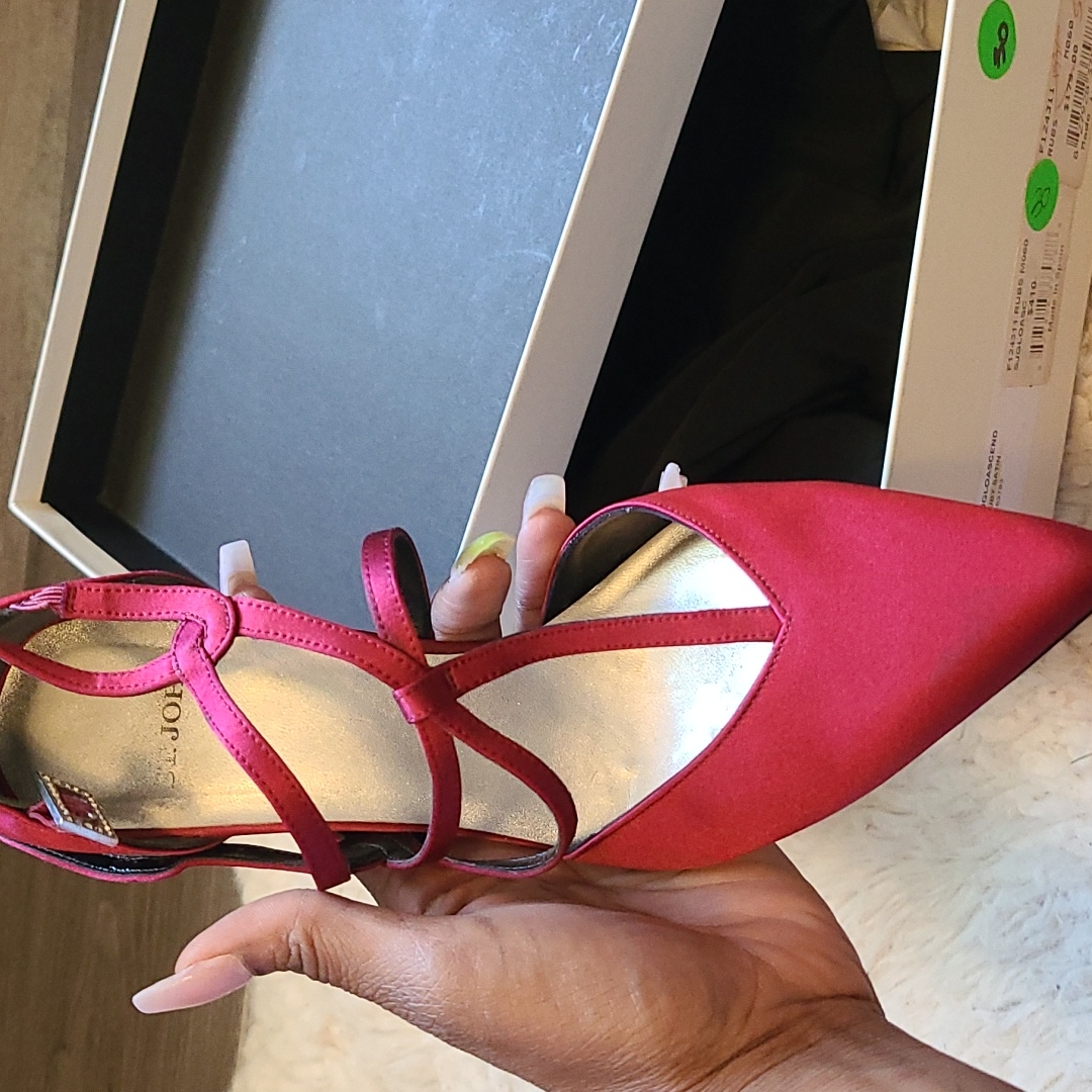 Ruby Satin St. John Strappy Heel
